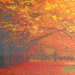 3D –  Allee im Herbst