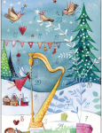 Adventskalender – Winterlandschaft mit Harfe  – Taurus Kunstkarten