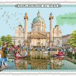 STÄDTE-POSTKARTE, KARLSKIRCHE WIEN (Quer)- Edition Tausendschön PK220