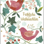 Fröhliche Weihnachten (Vögelchen)- Taurus Kunstkarten