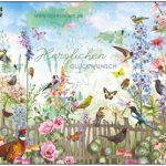 Herzlichen Glückwunsch (Garten mit Vögeln und Insekten) – TAURUS Kunstkarten